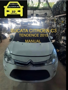 sucata citroen c3 tendence 2015 manual para retirada de peça