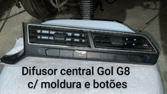 Difusor De Ar Central c/ botões Gol G8 2020 c/detalhes