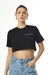 Cropped Logo Tee - Preto