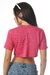 Cropped Logo Tee - Pink Robin na internet