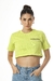 Cropped Logo Tee - Cyber Lime