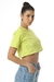 Cropped Logo Tee - Cyber Lime - loja online