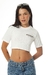 Cropped Logo Tee - Branco