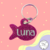 Placa ID | Plaquita de Identificación Personalizada "J" Línea Glitter | icniuh