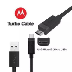 Cable Motorola Micro Usb V8 Carga Rápida Datos Turbo Power