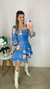 vestido curto floral ml