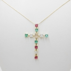 Colar Crucifixo Rainbow - comprar online