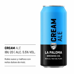Cerveza Cream Ale La Paloma Brewing Co. 473 cc - comprar online