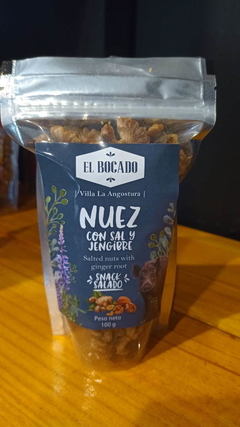 Nuez horneada con Sal y Jengibre El Bocado 100grs