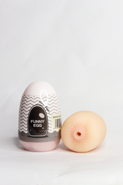 Funny Egg Masturbador Masculino Formato de Ânus em Cyberskin