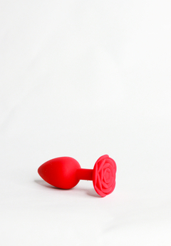 Plug Anal em silicone - Formato de Rosa