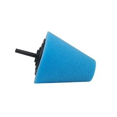 boina cone de esppuma azul corte médio suave