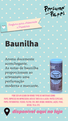 PERFUME PARA PAPEL BAUNILHA - FRASCO COM 30ML - comprar online