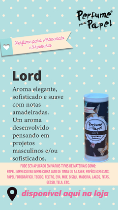 PERFUME PARA PAPEL LORD - FRASCO COM 30ML - comprar online