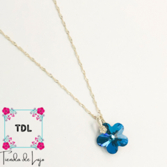 Collar Flor Azul