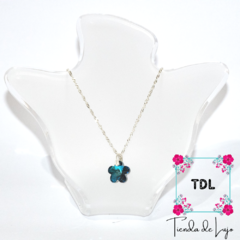 Collar Flor Azul - comprar online