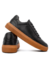 Sneaker Casual Comfort Preto - Caramelo em Couro