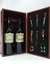 vino estuche accesorio caja madera sacacorchos corta capsula recogegota corta regalo envio tapon vertedor bisagra rutini