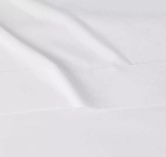 Juego de sábanas lisas 2 y 1/2 blancas hotel 1000 hilos - comprar online