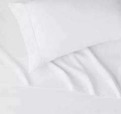 Juego de sábanas lisas 2 y 1/2 blancas hotel 1000 hilos en internet