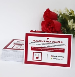 500 Cartões de Agradecimento ao Cliente - 6,5x10cm - DF Artes Gráficas