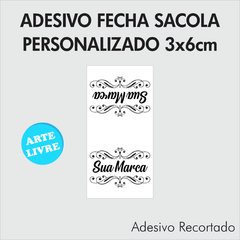 150 Adesivos Lacre Sacola 3x6cm - comprar online