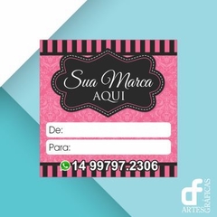 300 RÓTULOS ADESIVOS 4X4CM - Presente - Embalagens - comprar online