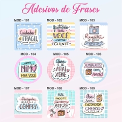 100 Rótulos Adesivos 4x4cm - Arte Livre - loja online