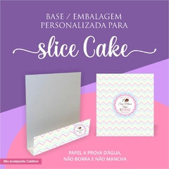 Embalagem para Slice Cake Fatia de Bolo Personalizado - 20 unidades