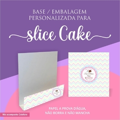 Embalagem para Slice Cake Fatia de Bolo Personalizado - 100 unidades