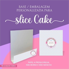 Embalagem para Slice Cake Fatia de Bolo Personalizado - 100 unidades na internet