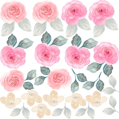 VINILO FLORES ROSAS | PA016 - comprar online