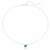 Choker com pedra oval prata 925 - loja online