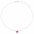 Choker com pedra oval prata 925 - Dope store