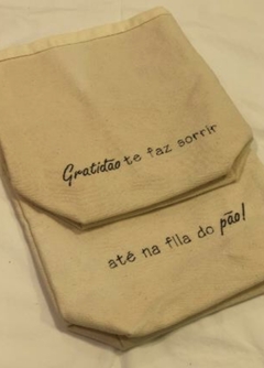 cesto de pão “gratidão” - comprar online