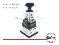 Rallador de cocina manual Hudson de acero inoxidable - tienda online