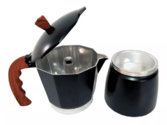 Cafetera Hudson Moka 9 Tazas manual negra italiana induccion - comprar online