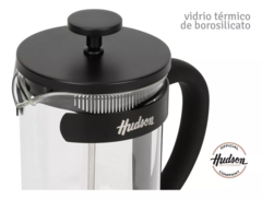 Cafetera Hudson Prensa Francesa Embolo Manual Negra 600 Ml - bazarlaeconomia