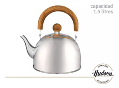 Hudson Pava Acero Inoxidable 1,5lts Pico Matero Mango Madera Normal Color Marrón - comprar online