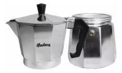 Cafetera Hudson Moka 6 Tazas Manual Italiana Plateada Color Plateado en internet