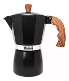 Cafetera Hudson Moka 9 Tazas manual negra italiana induccion en internet