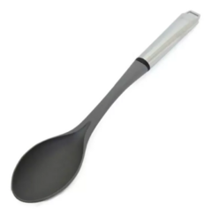 Cuchara Guiso Utensillo Nylon Hudson Mango Acero Inoxidable Color Gris en internet