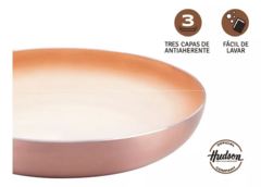 Sarten Ceramica Hudson Antiadherente Aluminio 24cm Color Cobre - tienda online