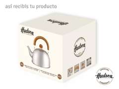 Hudson Pava Acero Inoxidable 1,5lts Pico Matero Mango Madera Normal Color Marrón - comprar online