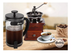 Cafetera Hudson Prensa Francesa Embolo Manual Negra 600 Ml - tienda online