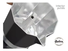 Imagen de Cafetera Hudson Moka 6 Tazas manual negra italiana induccion