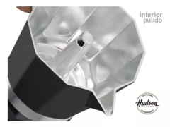 Imagen de Cafetera Hudson Moka 9 Tazas manual negra italiana induccion