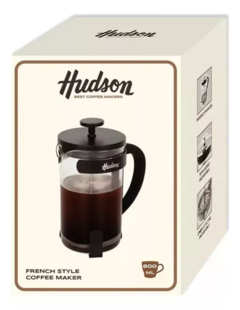 Cafetera Hudson Prensa Francesa Embolo Manual Negra 600 Ml - comprar online