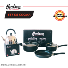 Batería De Cocina Hudson 6 Piezas Antiadherente Aluminio