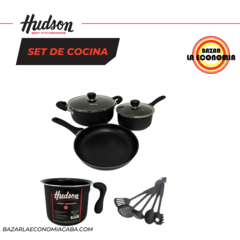 Combo Hudson Negro 6 Pz + SETX6 UTENSILIOS DE COCINA